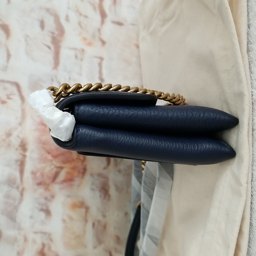 New Tory Burch Kira Leather Wallet-On-Chain - Picture 5 of 12